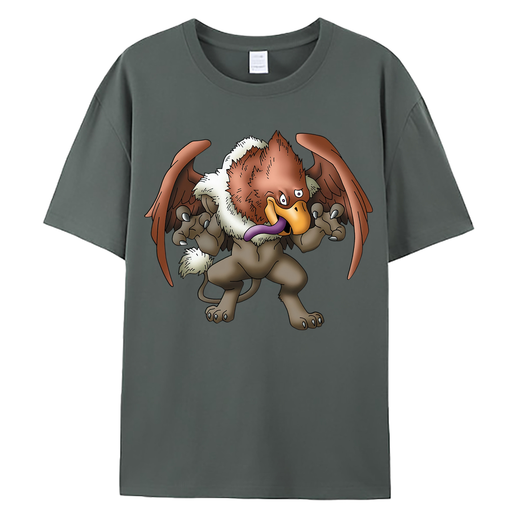 （画像用） ドラゴンクエスト Doragon Kuesuto Dragon Quest 綿100％ メンズ半袖Tシャツ｜肌触りやわらか＆通気性